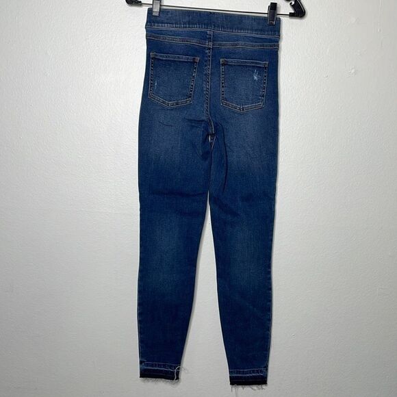 SPANX Womens Size Small Distressed Ankle Skinny Jeans Medium Wash - Picture 4 of 8